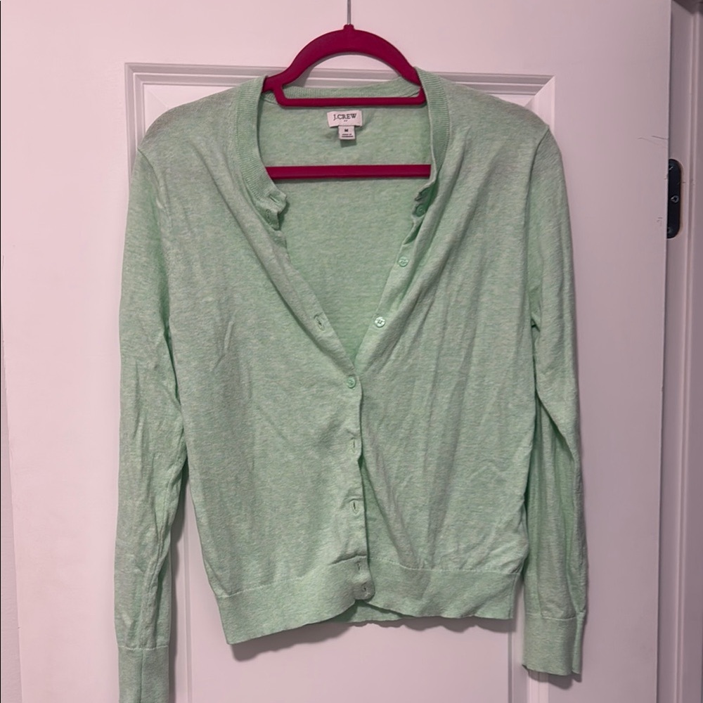 J. Crew Light Green Women's Cardigan